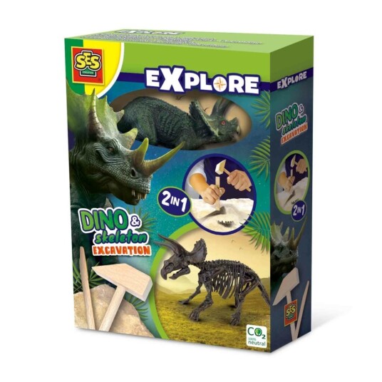 SES Creative Excavation Triceratops and Skeleton S25093 SES Creative Excavation Triceratops and Skeleton S25093