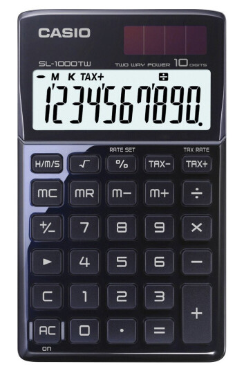CASIO CASIO SL-1000TW-BK KALKULATOR SL-1000TW-BK-S-EP
