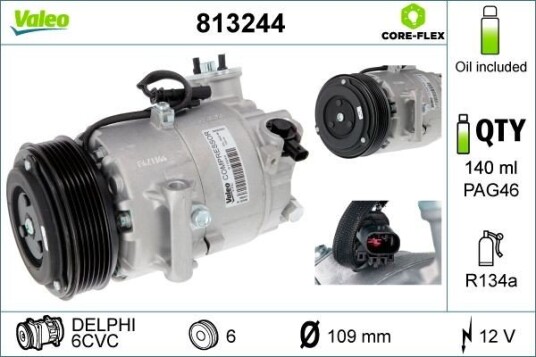 AC kompressor VALEO 813244 AC kompressor VALEO 813244