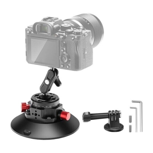 Feste med sugekopp 1/4 tomme Neewer CA013 for sportskameraer (DJI Action GoPro Insta360)