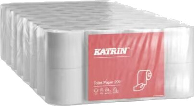 Toiletpapir Katrin Classic 200 2-lags hvid 25m (64 ruller pr. karton) Toiletpapir Katrin Classic 200 2-lags hvid 25m (64 ruller pr. karton)