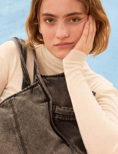 Becksöndergaard Washed Denima Laurel Bag - Grey - ONE SIZE