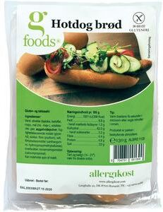 G Foods Hotdog brød 2 stk G Foods Hotdog brød 2 stk