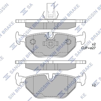 Hi Q SP2167 Bremseklosser