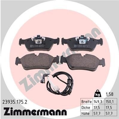 Bremseklosser ZIMMERMANN 23935.175.2