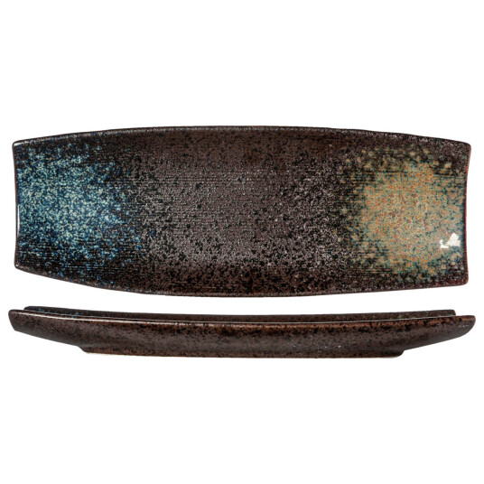 Cosy & Trendy Serveringsfat Black yoru rektangulært; 33x12x3 cm LxBxH; Svart/Blå; 3 Stykk / Forpakning