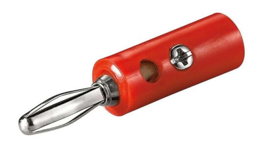 Pro Banana Plug 4mm   Red