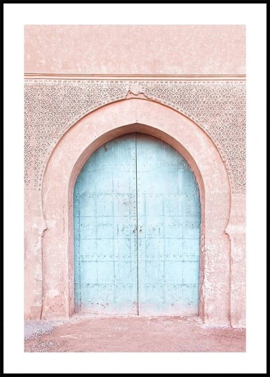 Turquoise Door Plakat / 50x70cm