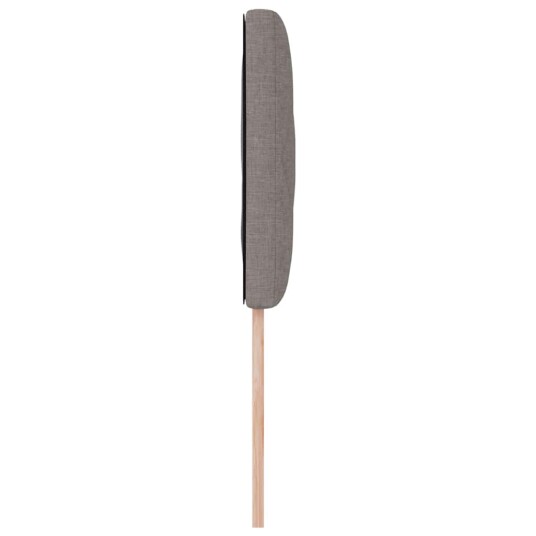 Sengegavl med diamanter og blokker Taupe 100 cm Stoff