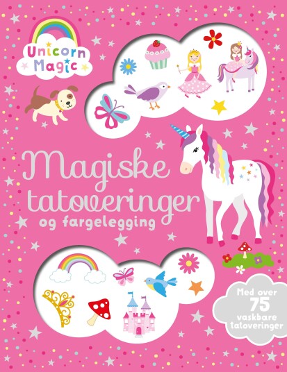 Magiske tatoveringer og fargelegging unicorn magic Magiske tatoveringer og fargelegging unicorn magic
