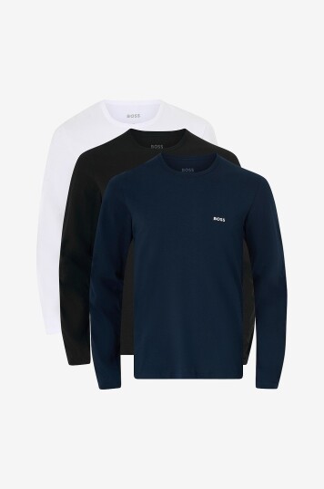 BOSS T skjorte LS Shirt Classic 3 pakning Flerfarget BOSS T skjorte LS Shirt Classic 3 pakning Flerfarget