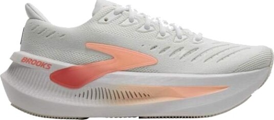 Brooks Glycerin Max 2 Dame White/Coral/Peach 36