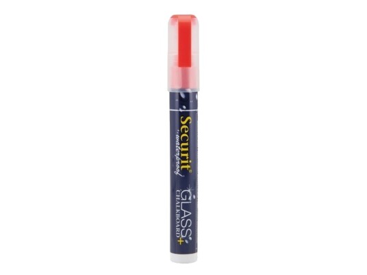 Securit® Vandfast Kridtmarker Skrå Spids I Rød   12 Stk.
