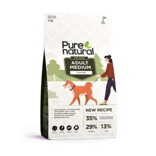 Purenatural Dog Adult Medium Chicken (2 kg) Purenatural Dog Adult Medium Chicken (2 kg)