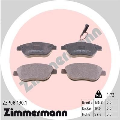 Bremseklosser ZIMMERMANN 23708.190.1