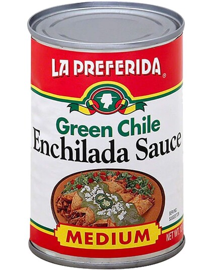 La Preferida Green Chile Enchilada Sauce Medium Sterk Enchiladasaus med Grønn Chili 283 gram USA Import La Preferida Green Chile Enchilada Sauce Medium Sterk Enchiladasaus med Grønn Chili 283 gram USA Import