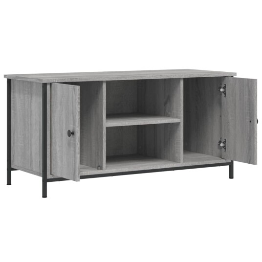 vidaXL TV-benk grå sonoma 100x40x50 cm konstruert tre