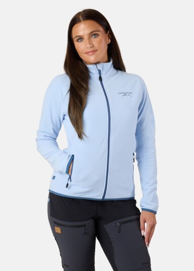 Stryn Fleece W Lt Blue/Navy 38  Fleecetrøyer