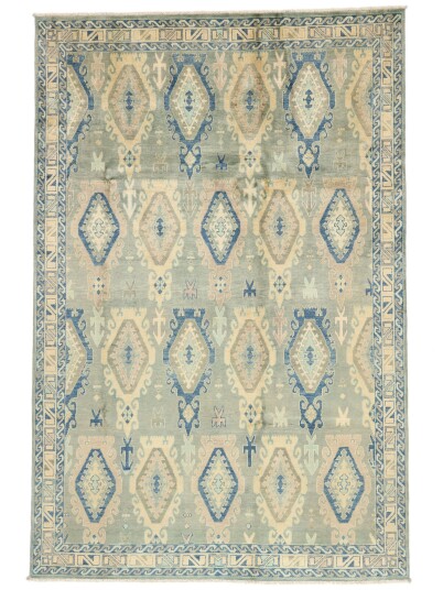 Håndknyttet. Opphav: Afghanistan Kazak Fine Teppe 198x298