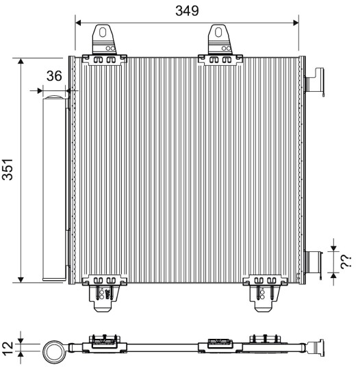 VALEO 822804 Kondensator, klimaanlegg