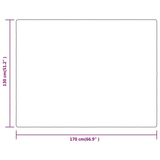 vidaXL Teppe ørkentåke 130x170 cm polyester