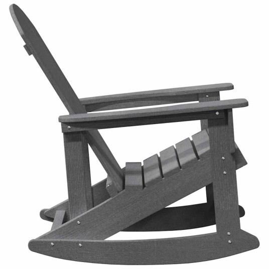Adirondack gyngestol Lysegrå 73,5x92x90 cm HDPE Adirondack gyngestol Lysegrå 73,5x92x90 cm HDPE