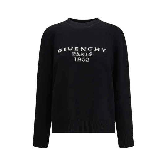Givenchy Dame Strikkevarer Svart S Givenchy Dame Strikkevarer Svart S