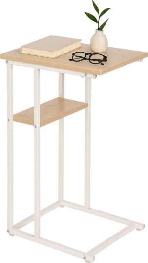 C formet sidebord med 2 hyller – Sofa & Bed Companion