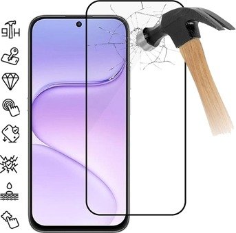 Xiaomi Redmi Note 17 4G/5G Full Cover Beskyttelsesglass - 9H - svart kant