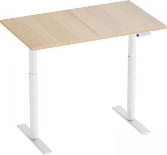 Maxmount Premium Skrivebord Hev Og Senkbart 1200x700mm Elektrisk - Hvit/eik