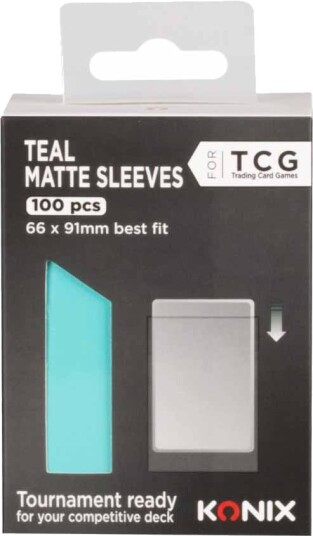 Konix TCG korthylser 100 pk teal