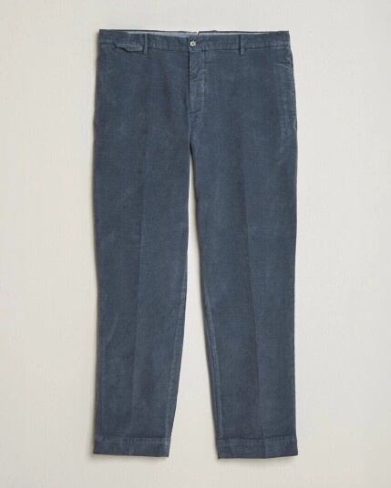Santaniello Corduroy Trousers Iron Blue Santaniello Corduroy Trousers Iron Blue