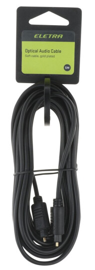 ELETRA OPTISK KABEL 5M, SVART