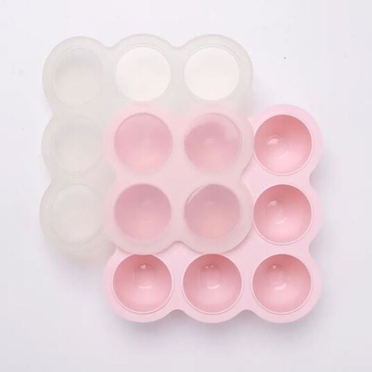 Lilletroll Fryseform med Lokk 9x60ml Soft Rose Lilletroll Fryseform med Lokk 9x60ml Soft Rose