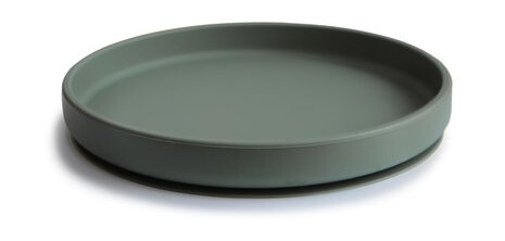 mushie Silikontallerken Class ic med sugesokkel Tørket timian