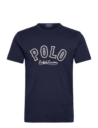 Polo Ralph Lauren Custom Slim Fit Western Logo T Shirt   Navy   XS