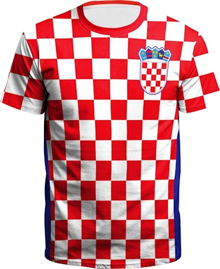 Wekity 2022 VM Fotballdrakt Herre Fotballtrøye Kroatia 4XL