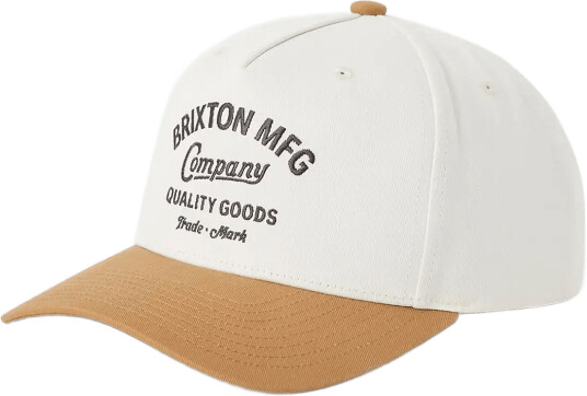 Brixton Stratton Snapback - Cream - ONE SIZE