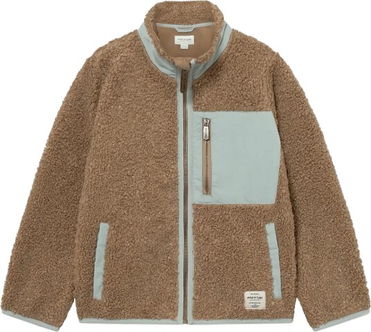MINI A TURE Matalinur Teddyfleece Jacket. Grs Brown 6Y/116 MINI A TURE Matalinur Teddyfleece Jacket. Grs Brown 6Y/116