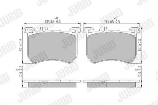 Bremseklosser JURID 573797J Bremseklosser JURID 573797J
