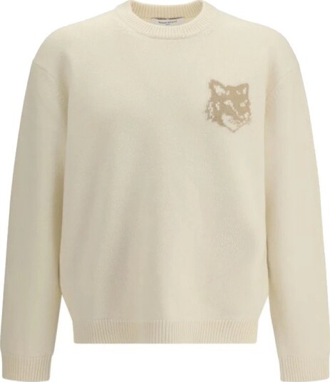 Maison Kitsuné Herre Strikkevarer Beige M,