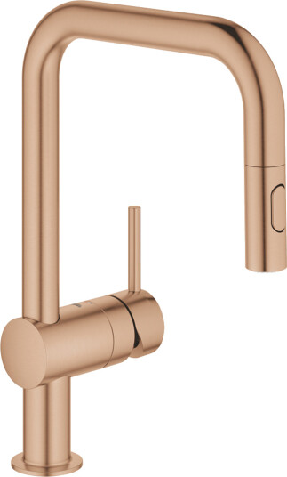 GROHE MINTA KJØKKENARMATUR M/UTTREKKBAR U-TUT BØRSTET WARM SUNSET GROHE MINTA KJØKKENARMATUR M/UTTREKKBAR U-TUT BØRSTET WARM SUNSET