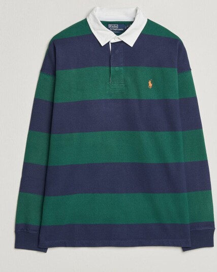 Polo Ralph Lauren Jersey Knitted Rugby Pullover Green/Cobolt