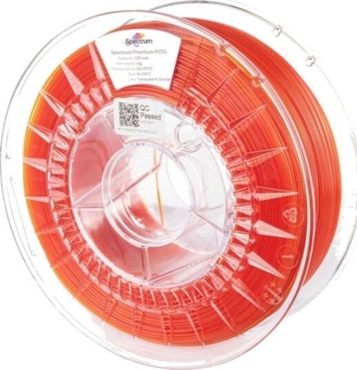 Spectrum Premium PCTG Filament 1.75 mm 1000 g Transparent Orange 80736
