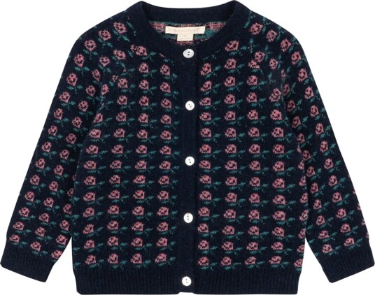 Konges Sløjd Cardigan   Ull/Polamid   Under   Rose   Konges Sløjd   3 år (98)   Cardigan   Marineblå