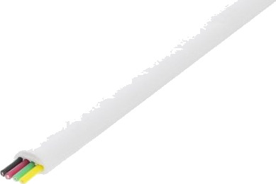 DELTACO 4-Poled Modularkabel 100m Hvit DELTACO 4-Poled Modularkabel 100m Hvit
