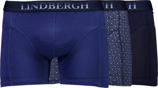 Lindbergh Bamboo Boxers 3-Packs - Multi/patterned - M