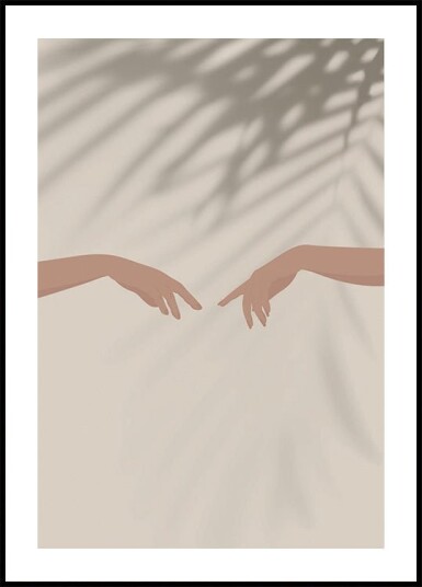 Harmony 1 Reaching Hands and Shadows Plakat Plakat / 100x150cm
