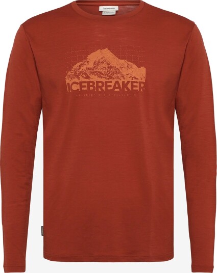 Icebreaker Men M 150 Tech Lite Ls Tee Aorakiexplor AGATE S
