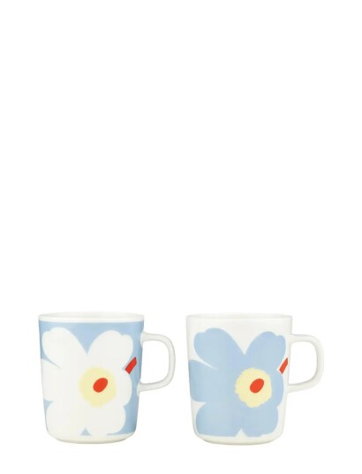 Marimekko Home Juhla Unikko Mug 2,5Dl 2Pcs White 25 CL